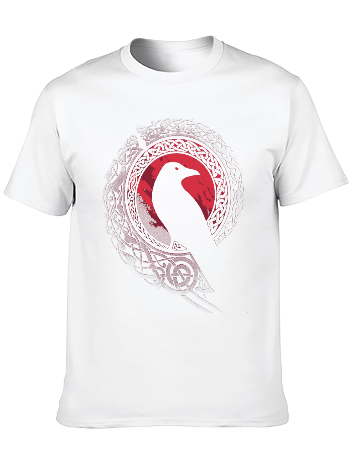 Black Raven Celtic Knot T-Shirt - Men's Black Tee view 10