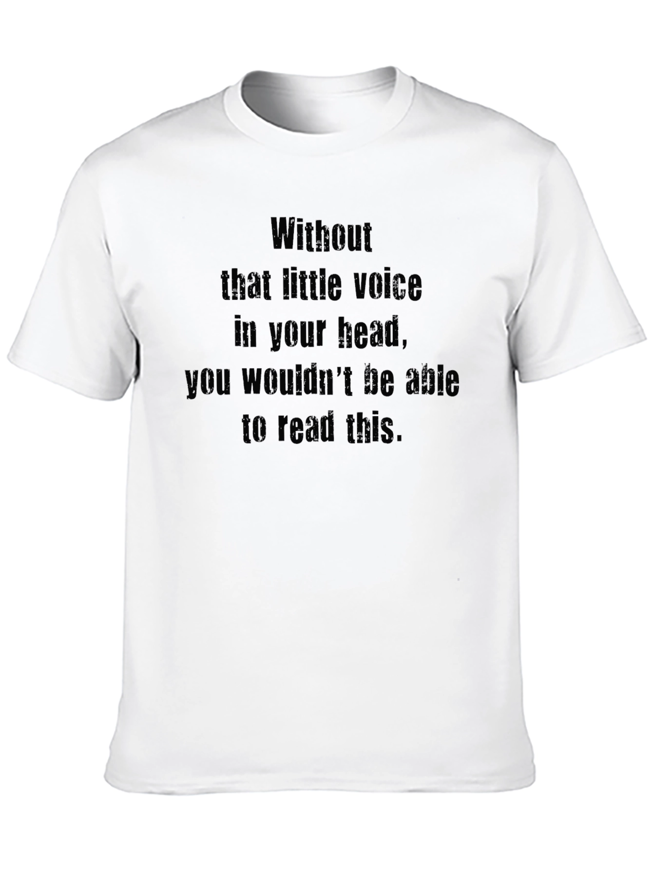 Black Statement T-Shirt - Inner Voice Design view 10