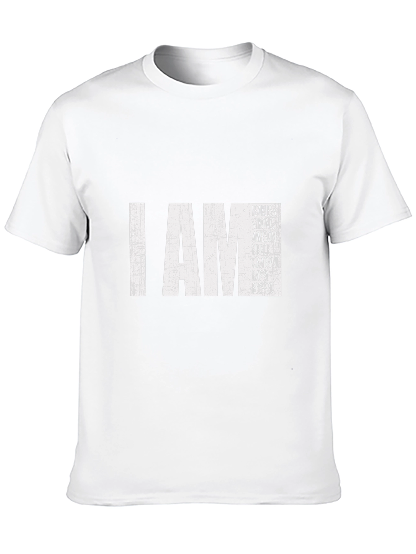 Black I AM Fearless T-Shirt - Inspirational Black Tee view 10