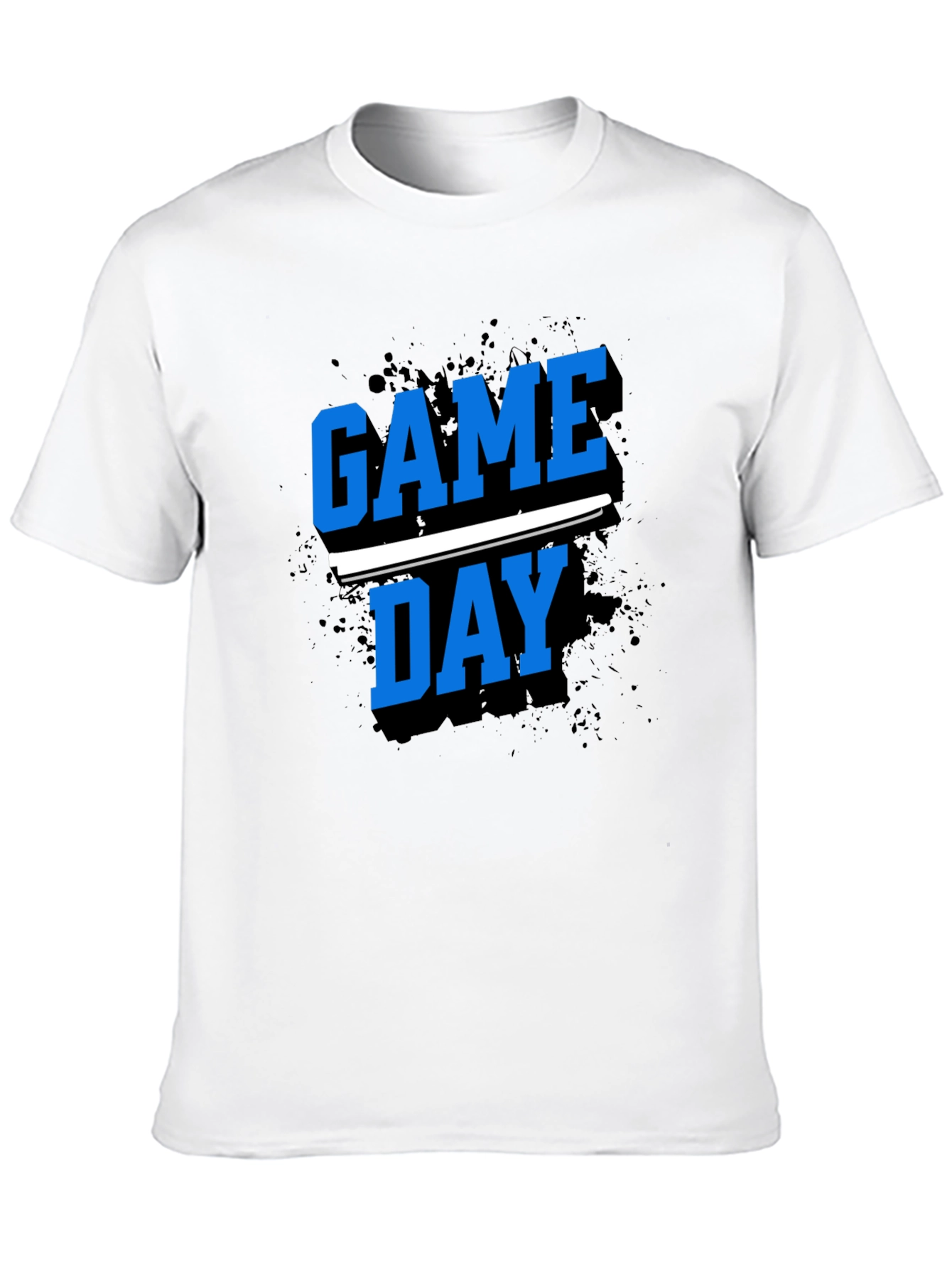 Black Game Day T-Shirt - Black Crew Neck Tee view 10