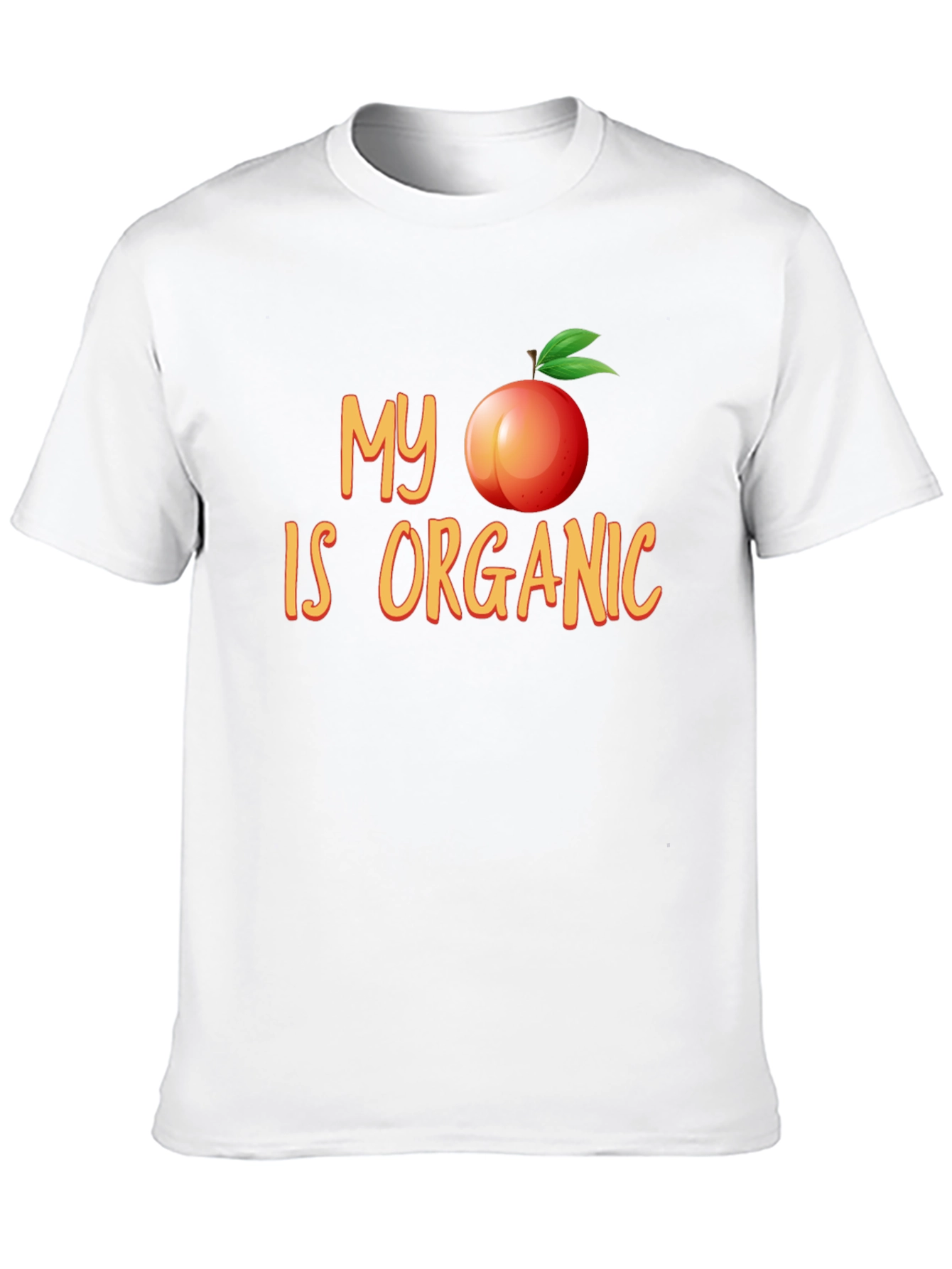 Black My Peach Is Organic Funny T-Shirt view 10