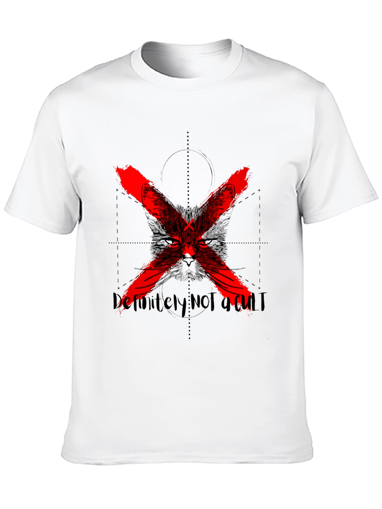 Black Definitely Not a Cult Black Graphic Tee view 10