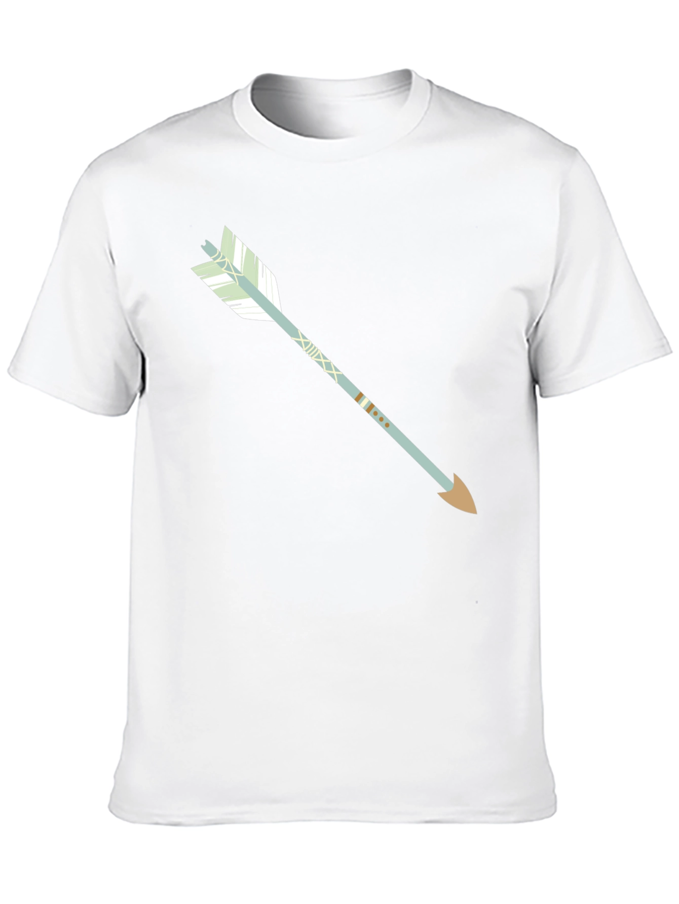 Black Modern Arrow Graphic Tee - Black view 10