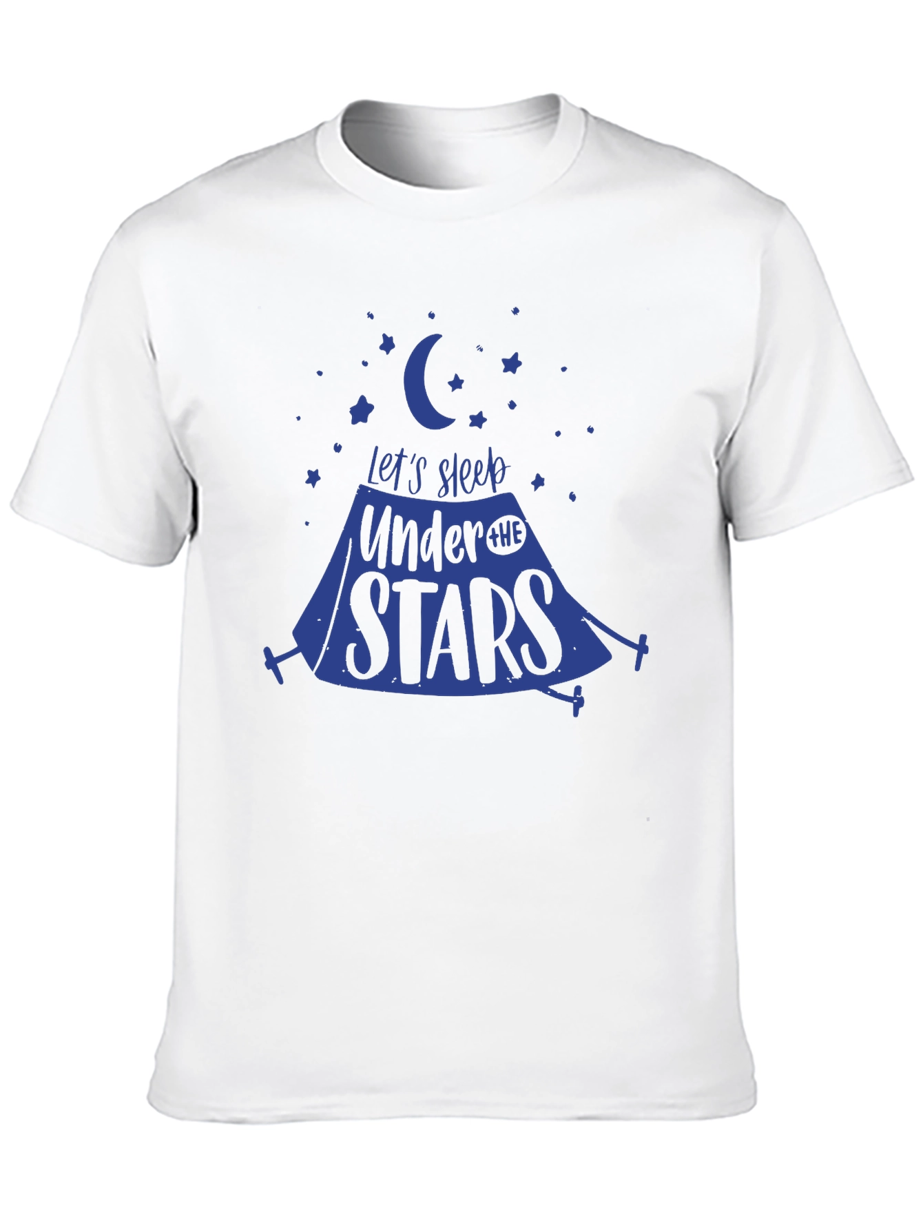 Black Let's Sleep Under the Stars Graphic Tee view 10