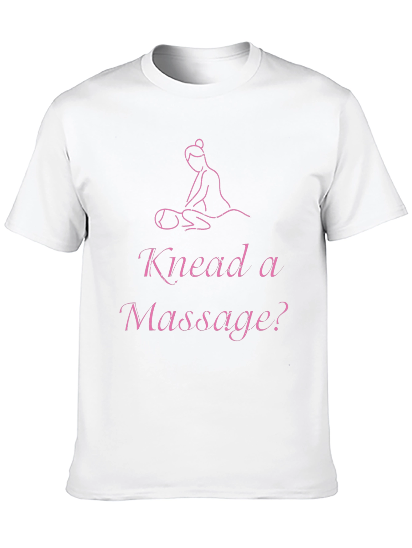 Black Knead a Massage? Black Graphic Tee Shirt view 10