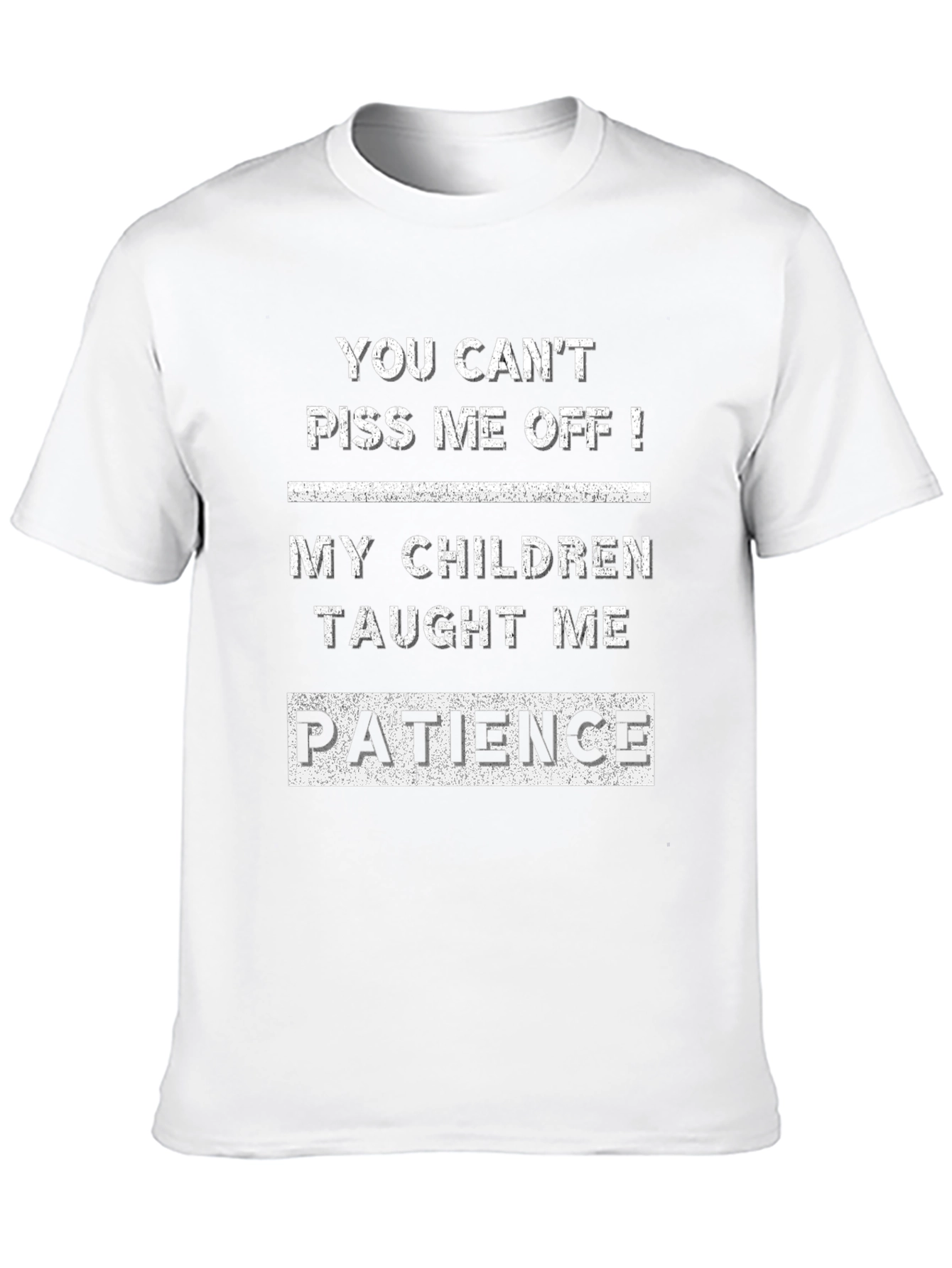 Black Funny Patience T-Shirt - My Children Taught Me view 10