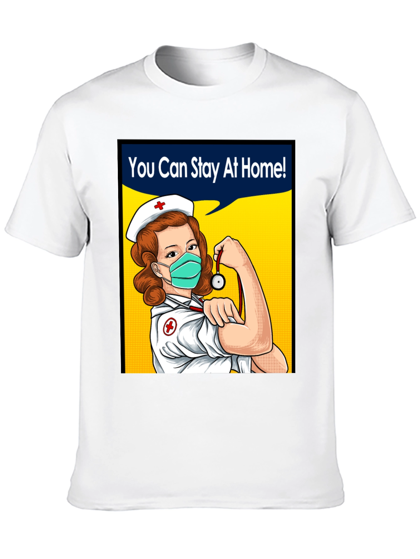 Black Essential Worker T-Shirt: Nurse Power! view 10