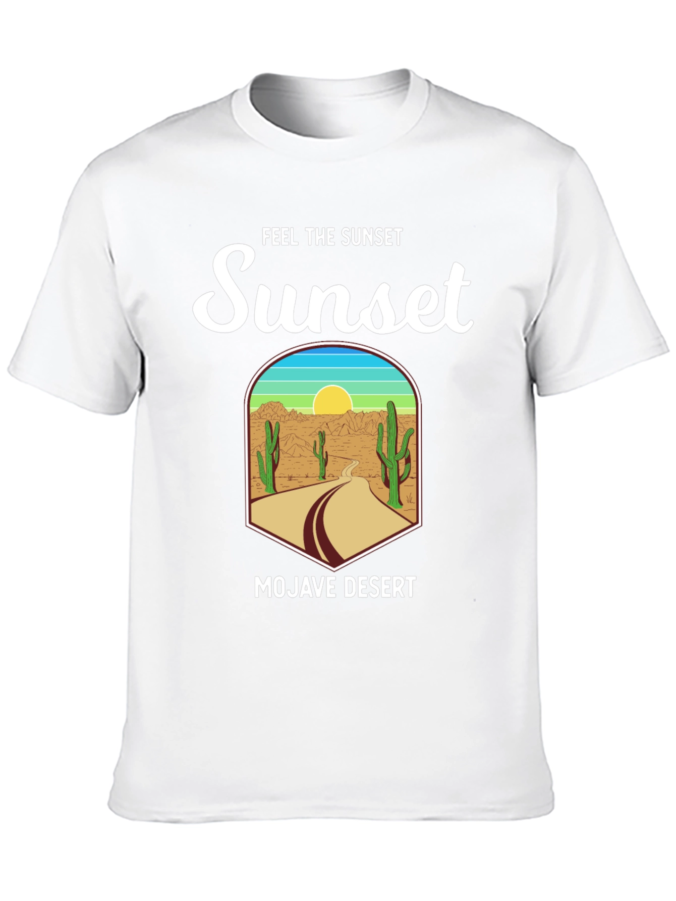 Black Mojave Desert Sunset Graphic Tee - Unisex view 10
