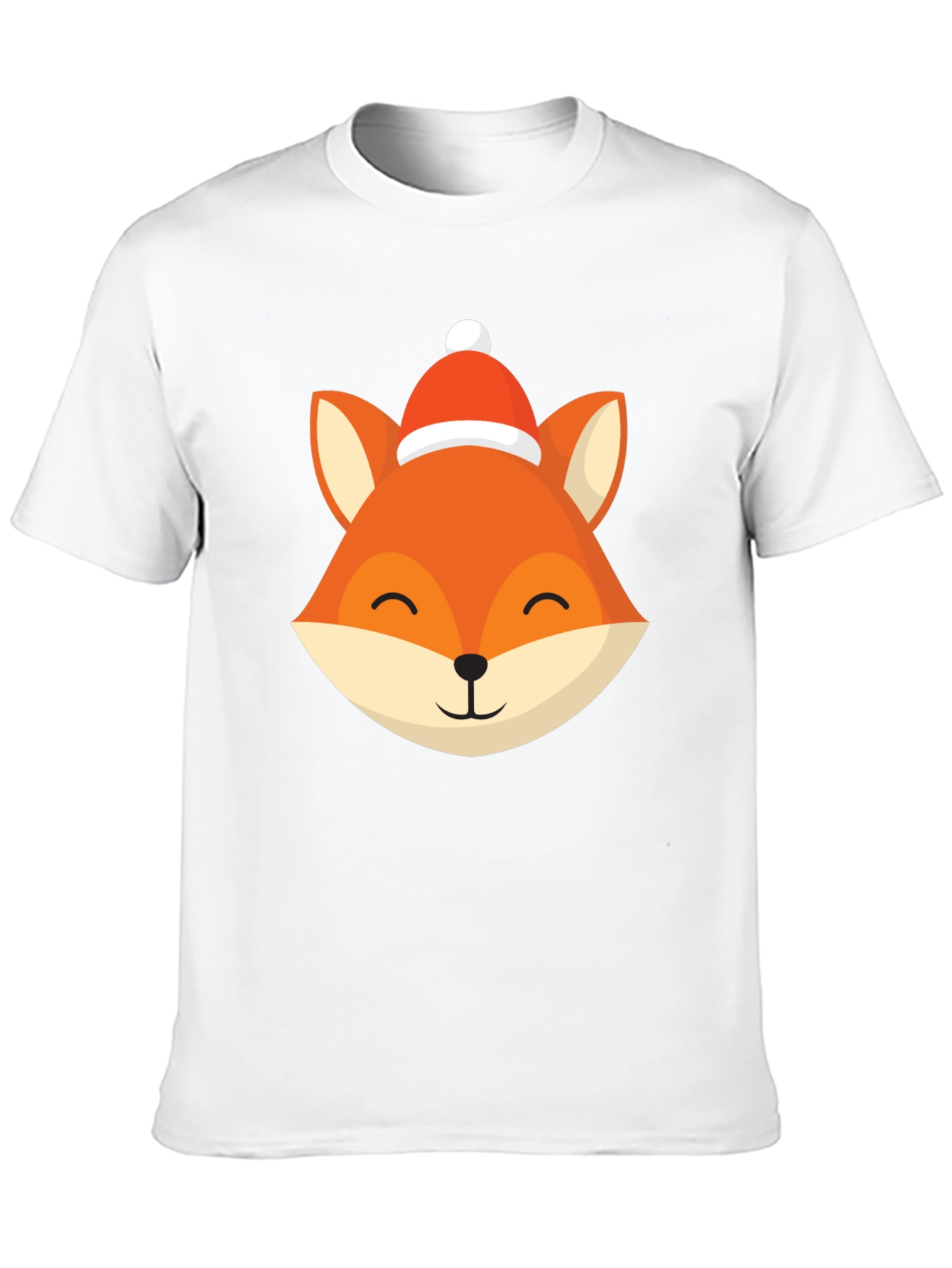 Black Festive Fox Graphic Tee - Holiday Style view 10