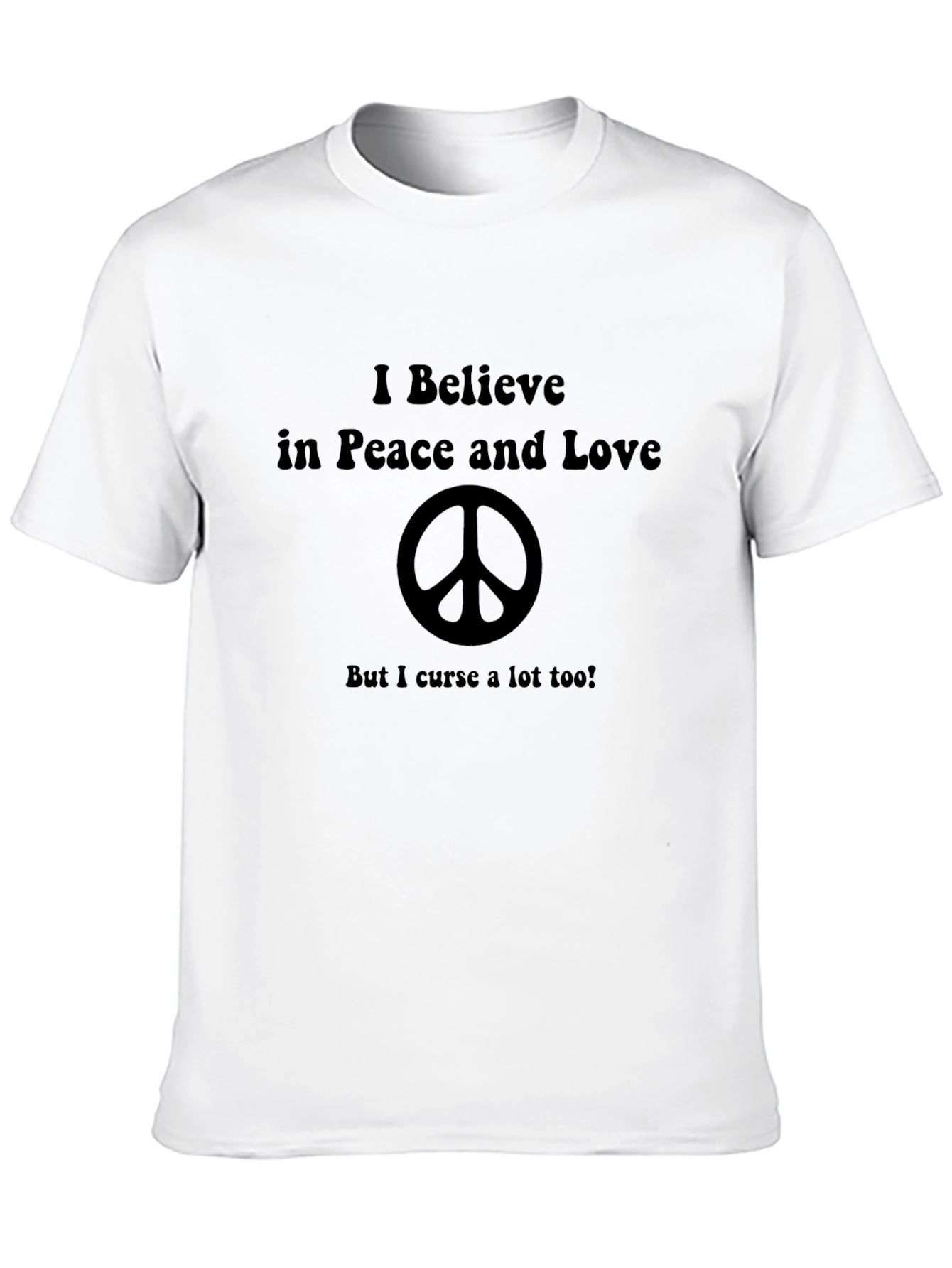 Black Peace and Love T-Shirt view 10