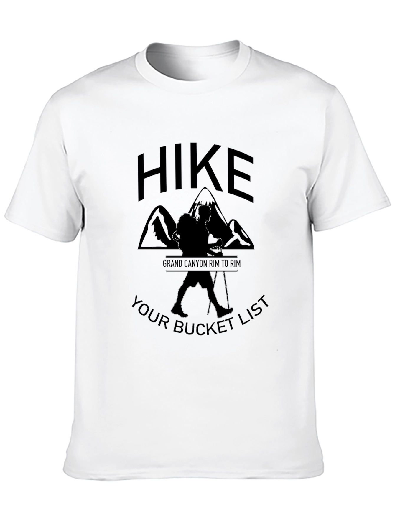 Black Hike Grand Canyon Bucket List Black T-Shirt view 10
