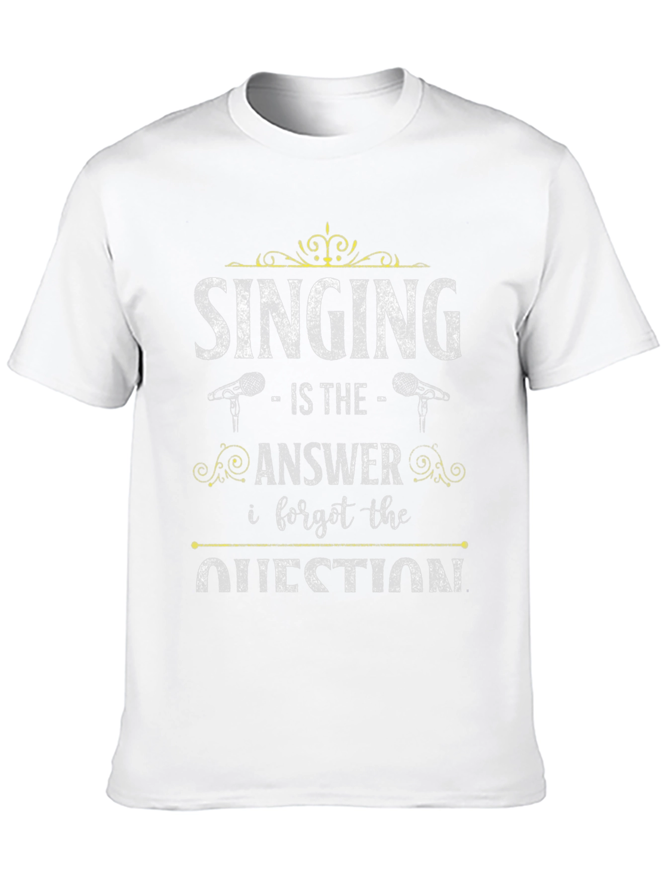 Black Singing is the Answer T-Shirt - Unisex view 10