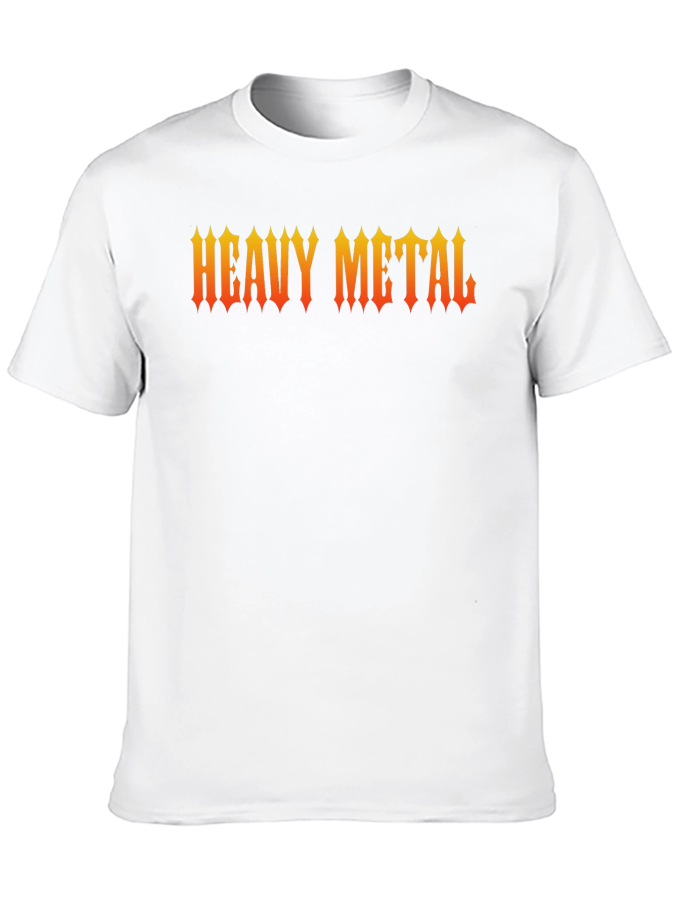 Black Heavy Metal Graphic Print Black T-Shirt view 10