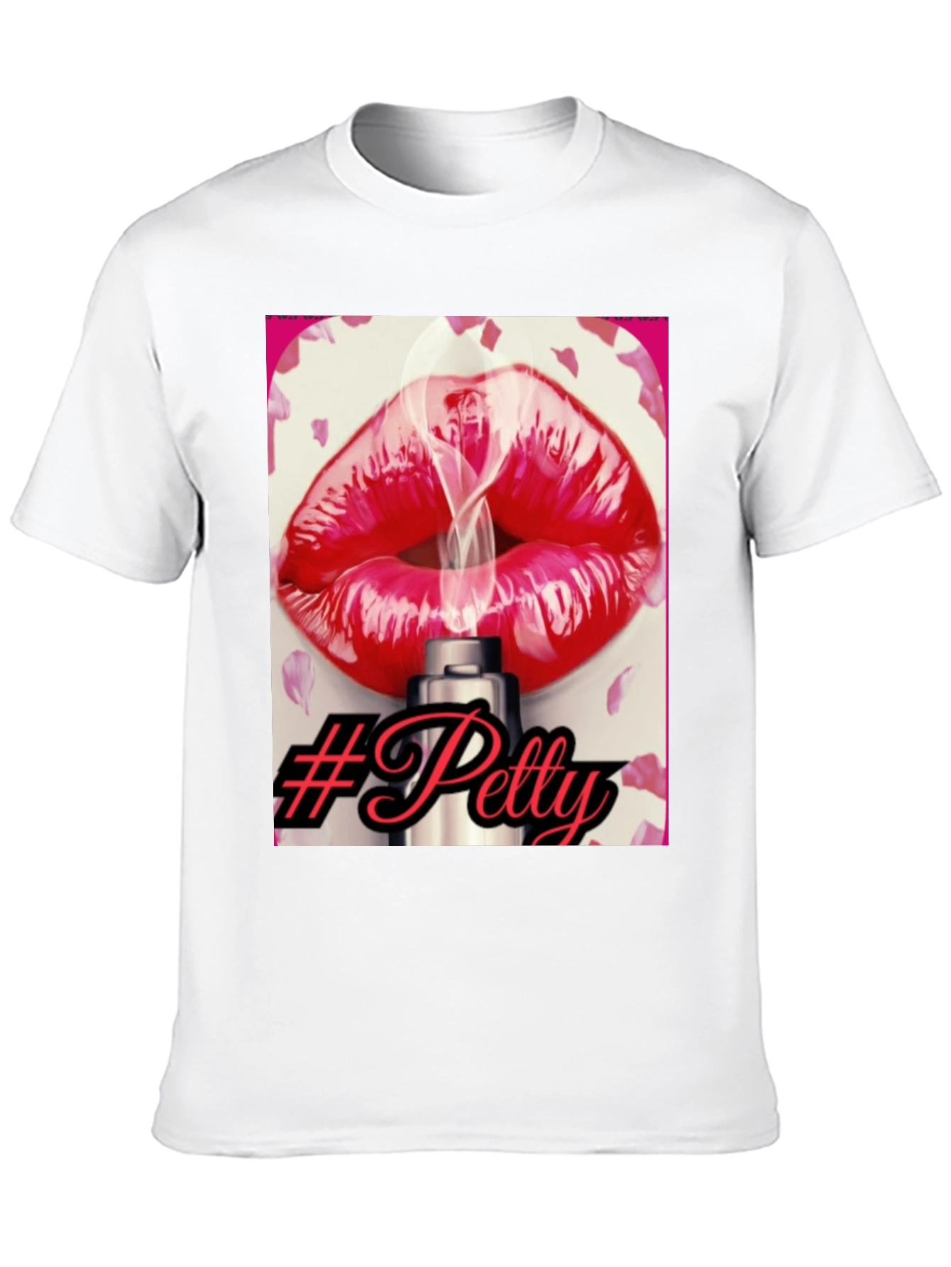 Black Petty Lips Graphic T-Shirt view 10