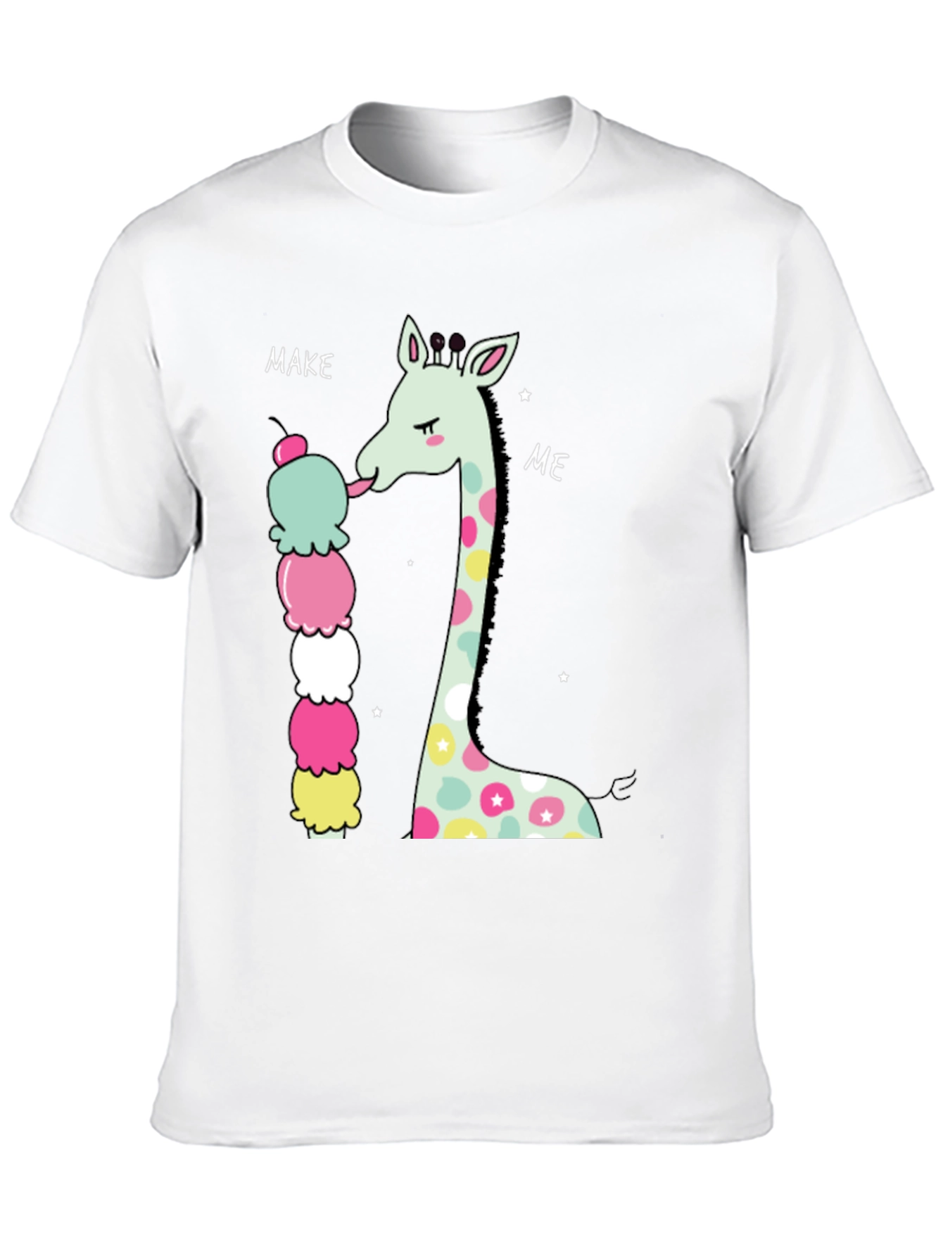 Black Giraffe Ice Cream Graphic T-Shirt view 10