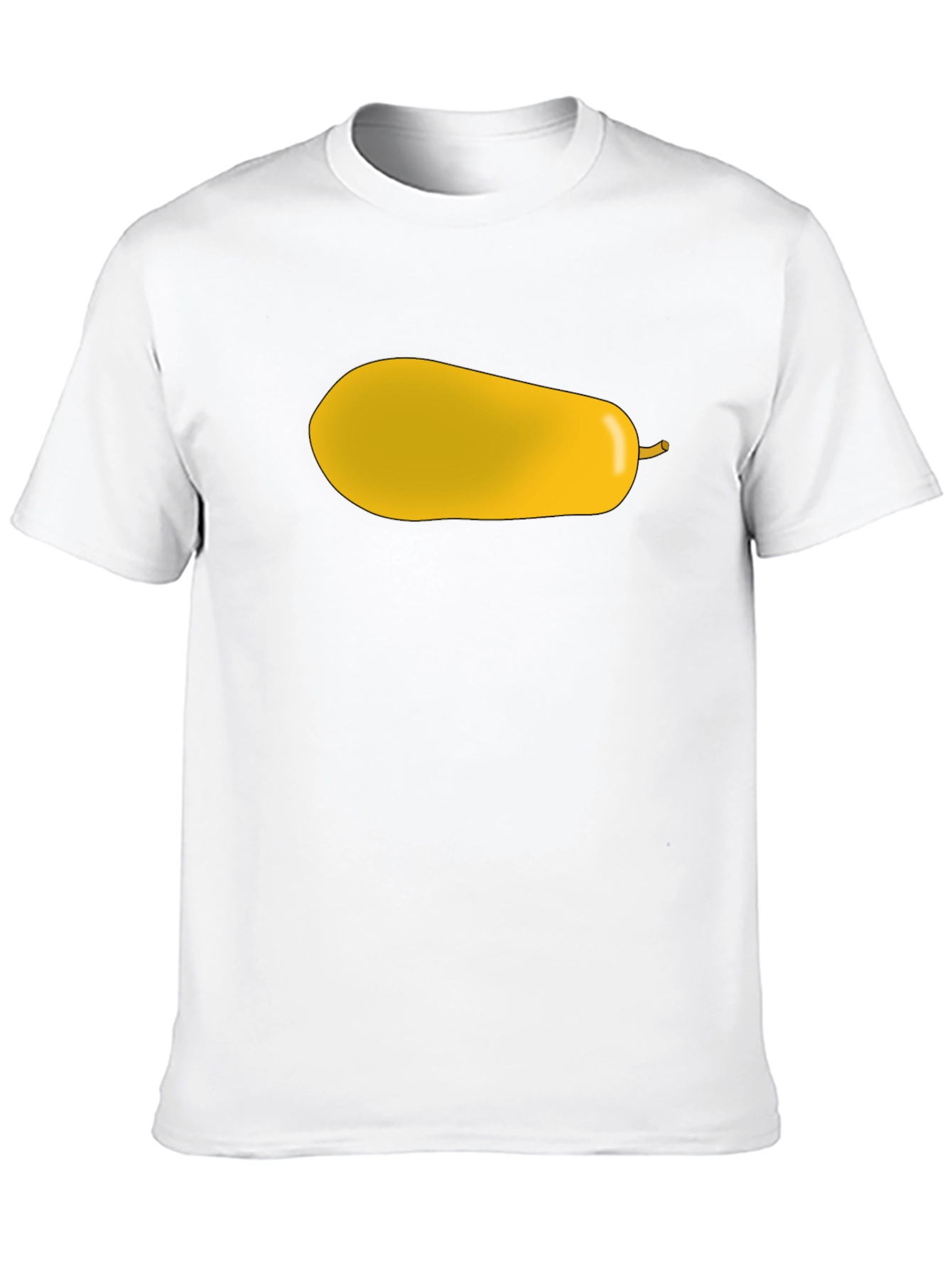 Black Yellow Pear Graphic Print Black T-Shirt view 10