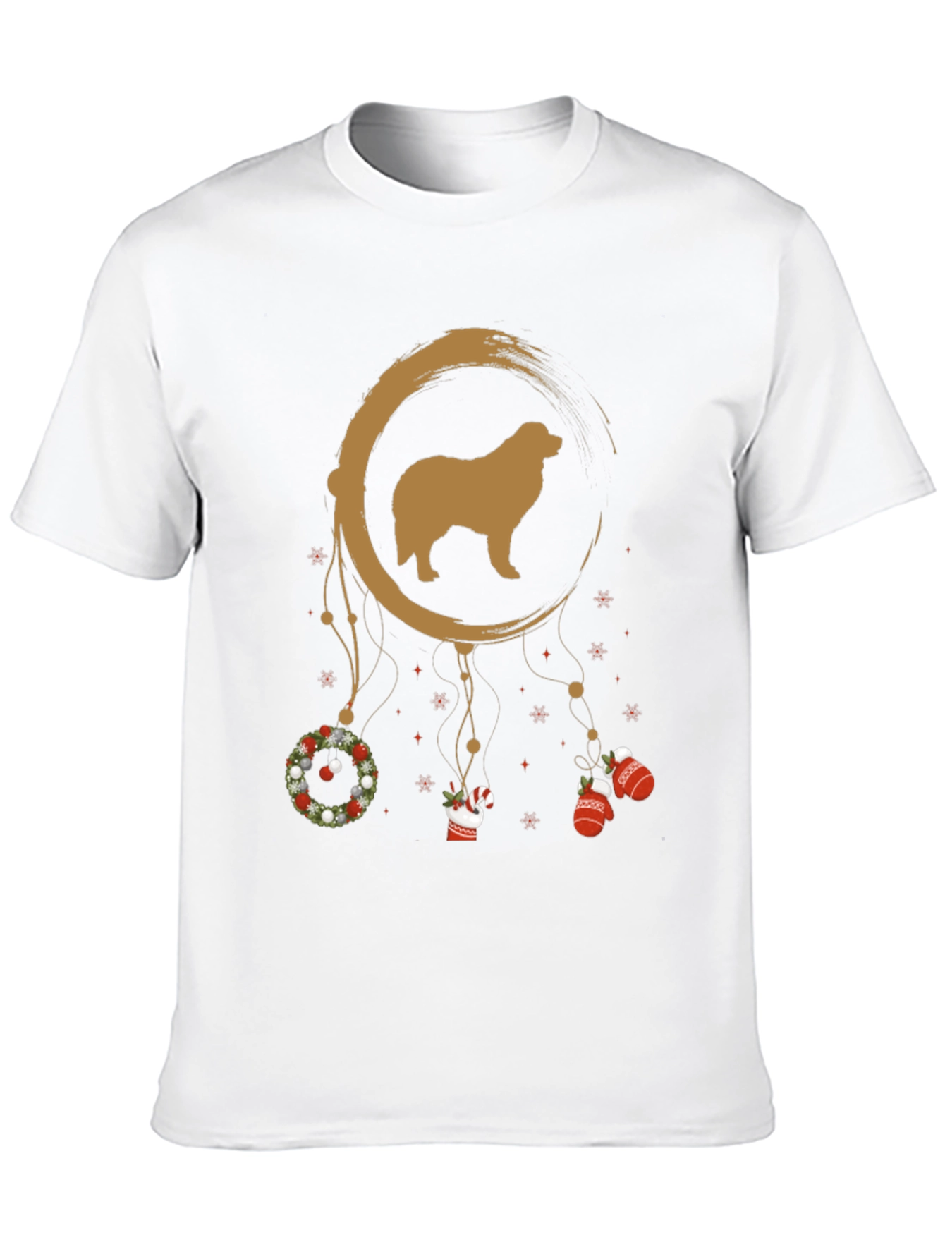 Black Dog Dreamcatcher Christmas Graphic Tee view 10