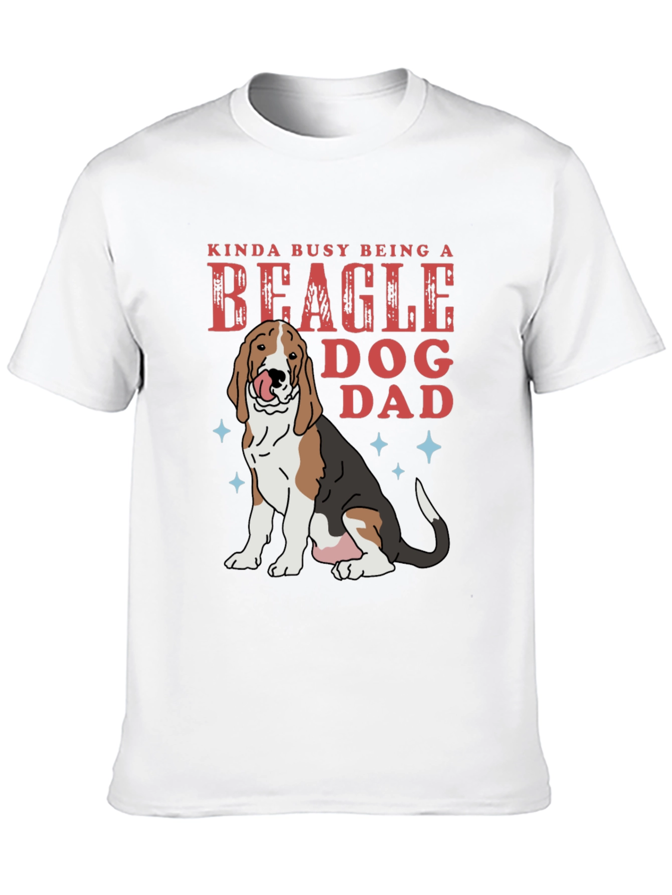 Black Beagle Dog Dad T-Shirt - Funny Pet Lover Tee view 10