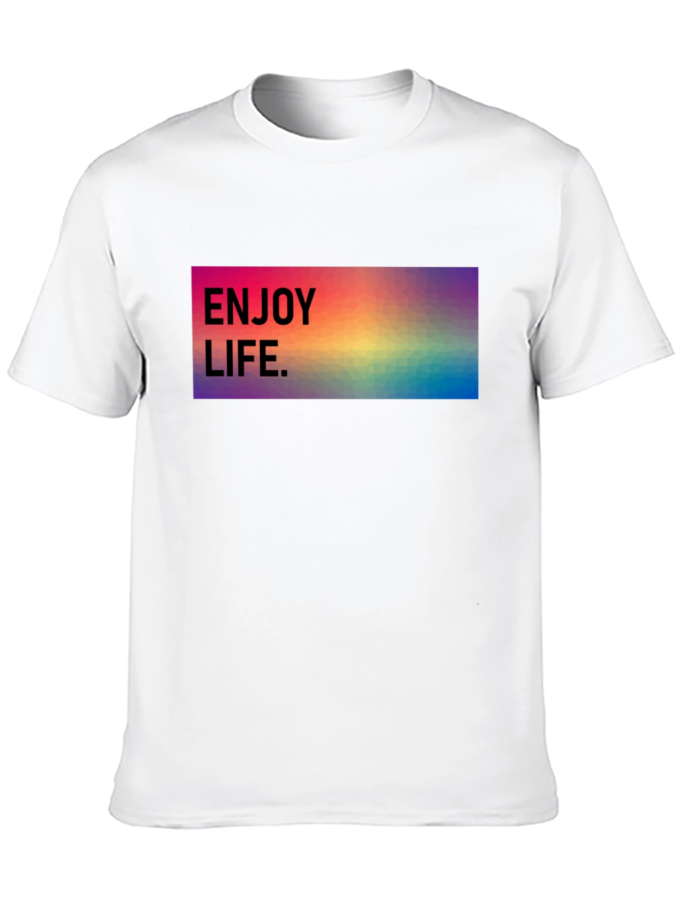 Black Enjoy Life Graphic Tee - Black view 10