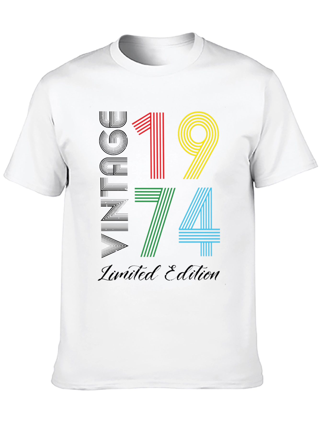 Black Vintage 1974 Limited Edition Graphic T-Shirt view 10