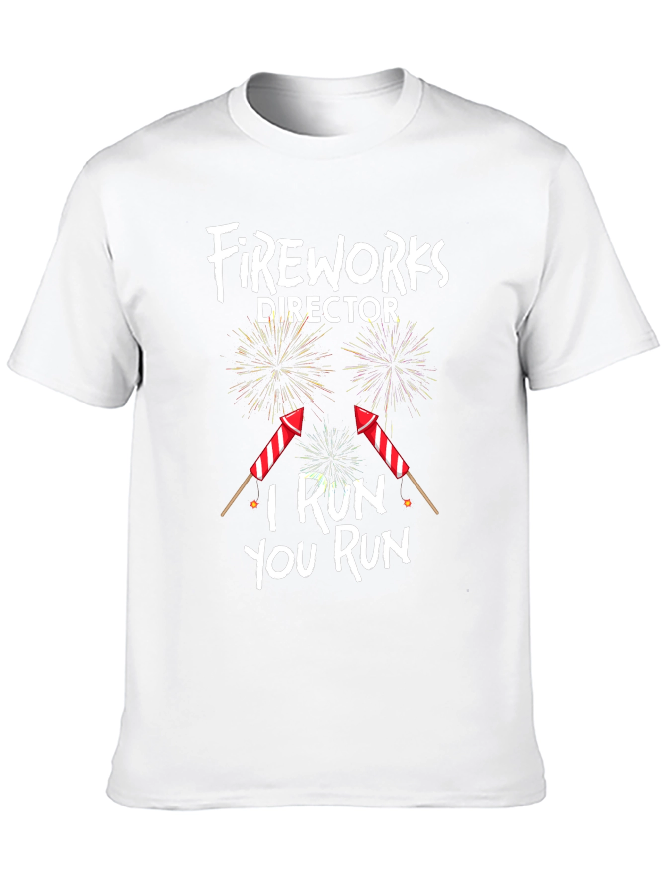 Black Fireworks Director Funny T-Shirt view 10