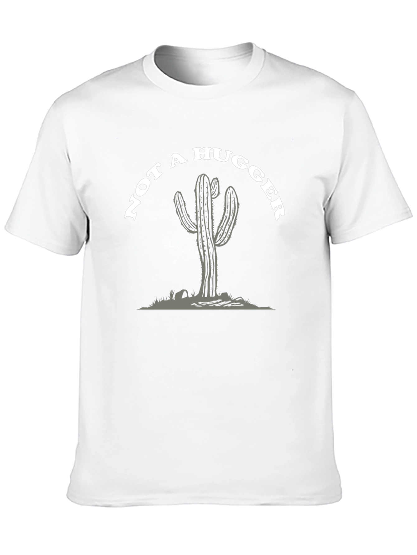 Black Not A Hugger Cactus Graphic Tee - Black view 10