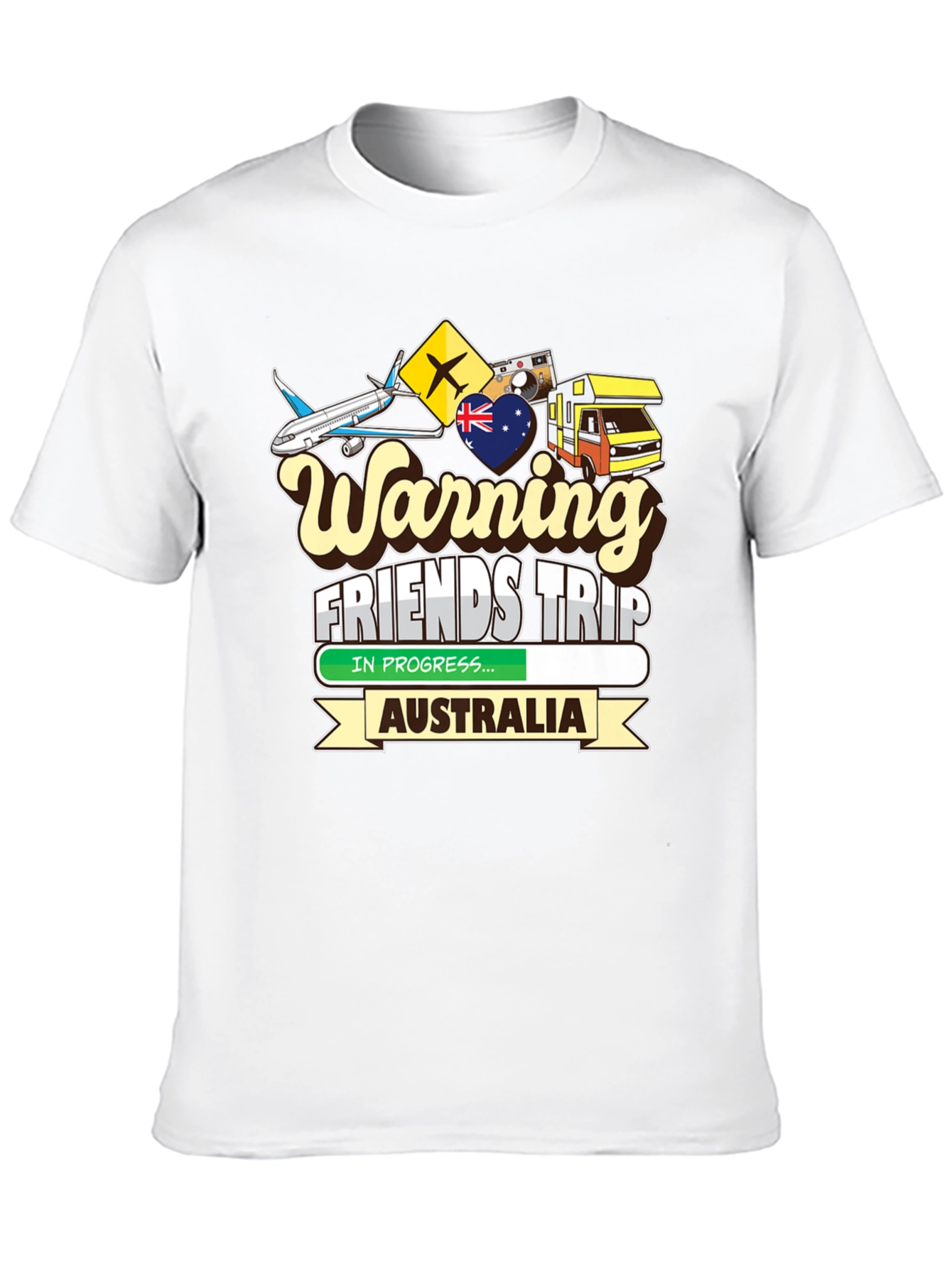 Warning Friends Trip Australia T-Shirt - 10