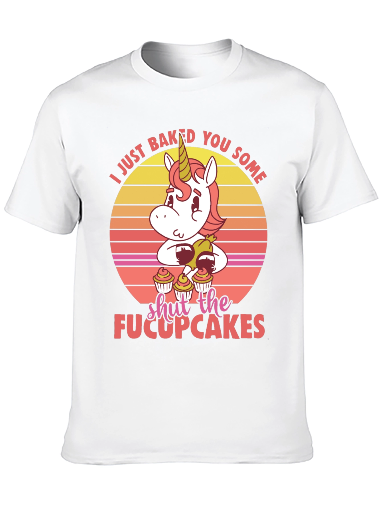 Black Unicorn Cupcake Graphic T-Shirt view 10