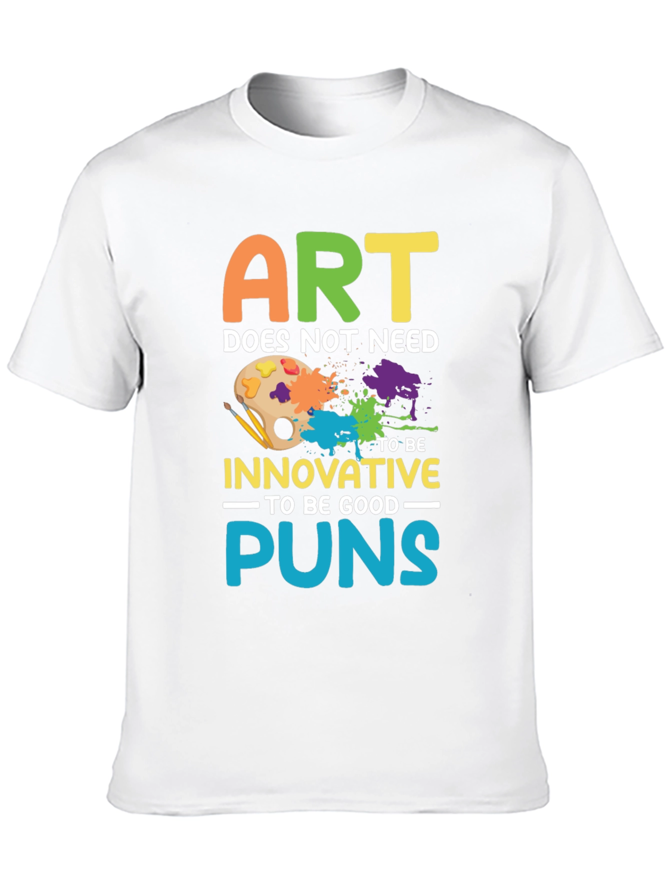 Black Art Puns T-Shirt - Funny Artistic Humor Tee view 10