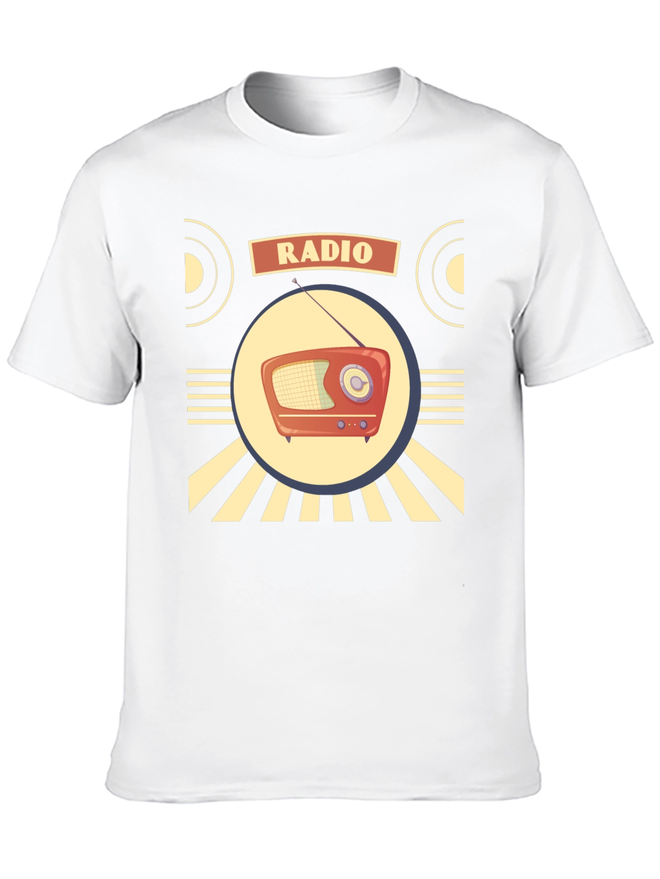 Black Retro Radio T-Shirt - Vintage Style Graphic Tee view 10