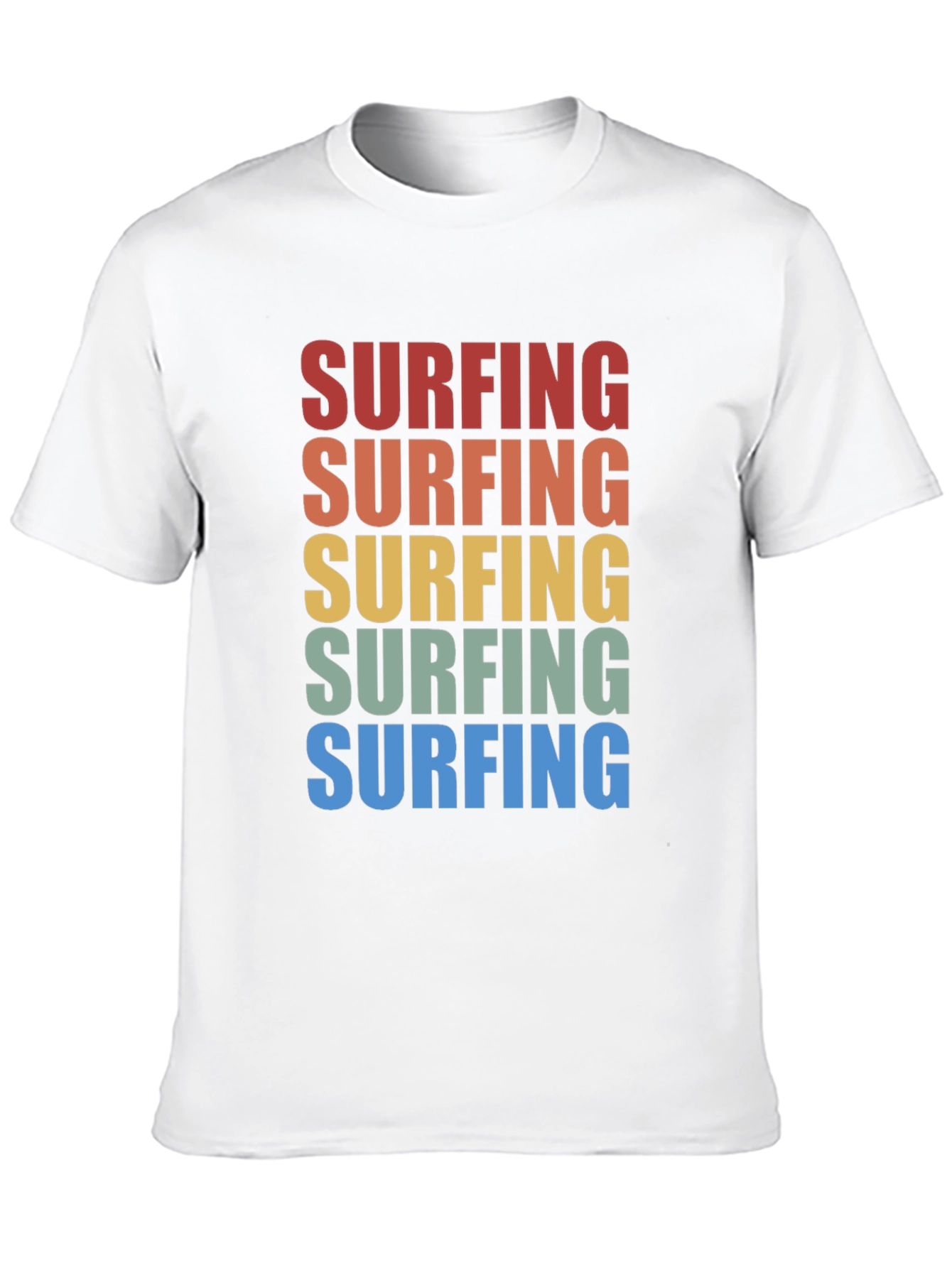 Black Retro Surfing T-Shirt - Vintage Style Surf Tee view 10