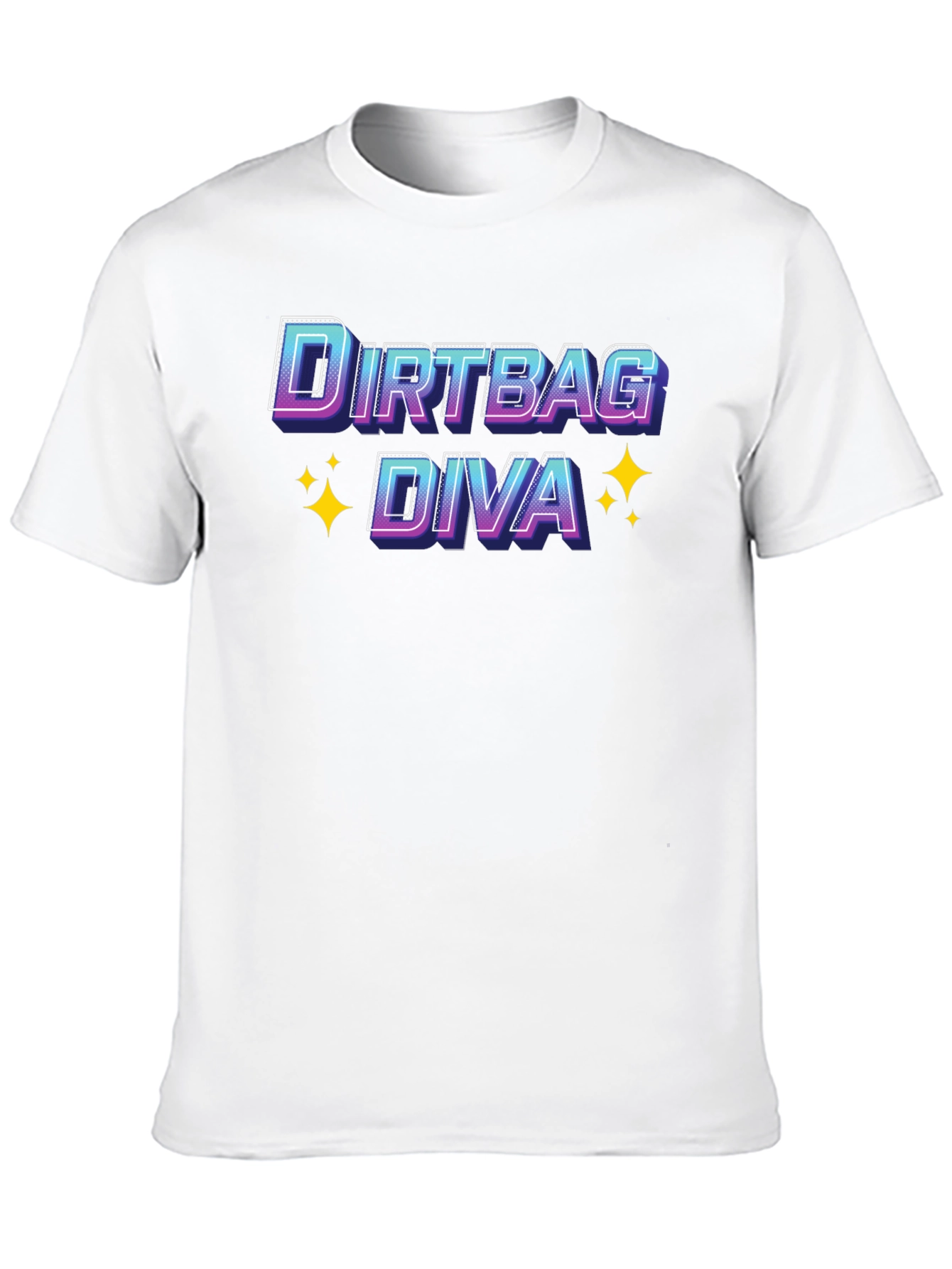 Black Dirtbag Diva T-Shirt - Novelty Graphic Tee view 10
