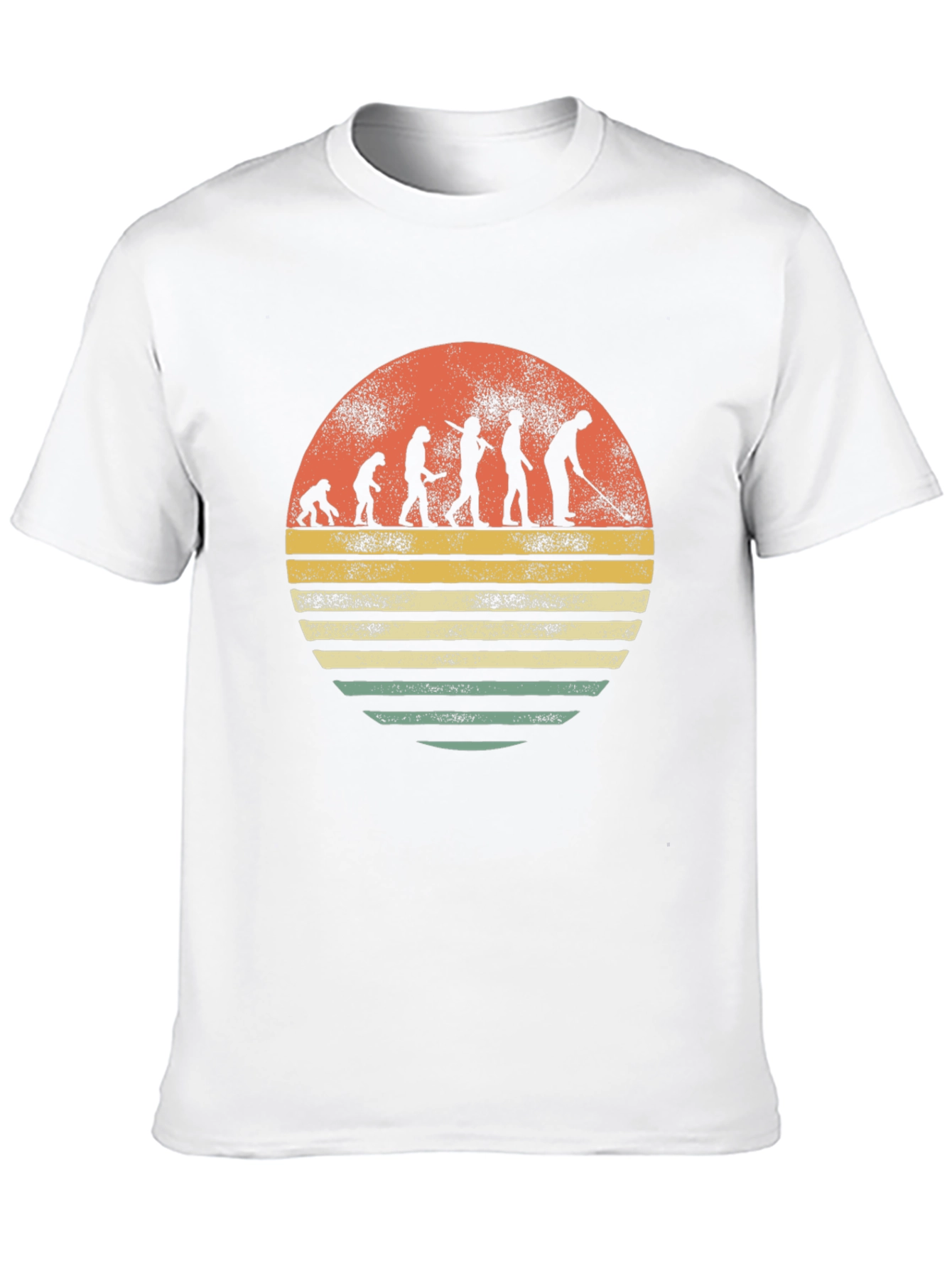 Black Evolution of Golf T-Shirt - Novelty Tee view 10