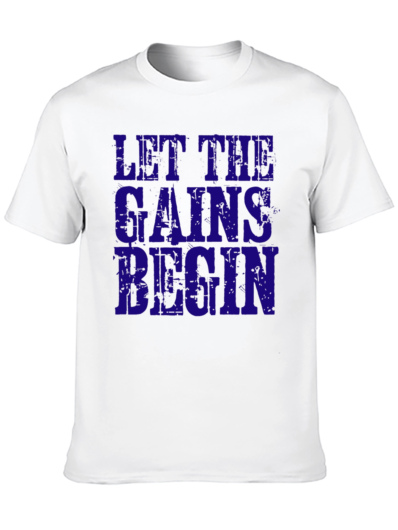 Black Let the Gains Begin Black Graphic Tee view 10