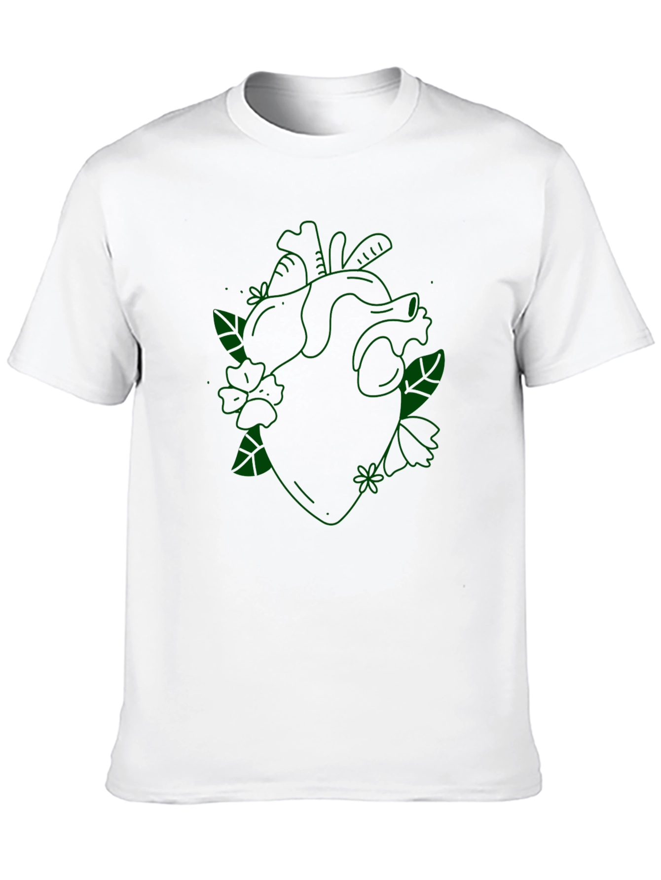 Black Floral Heart Graphic Tee - Black view 10