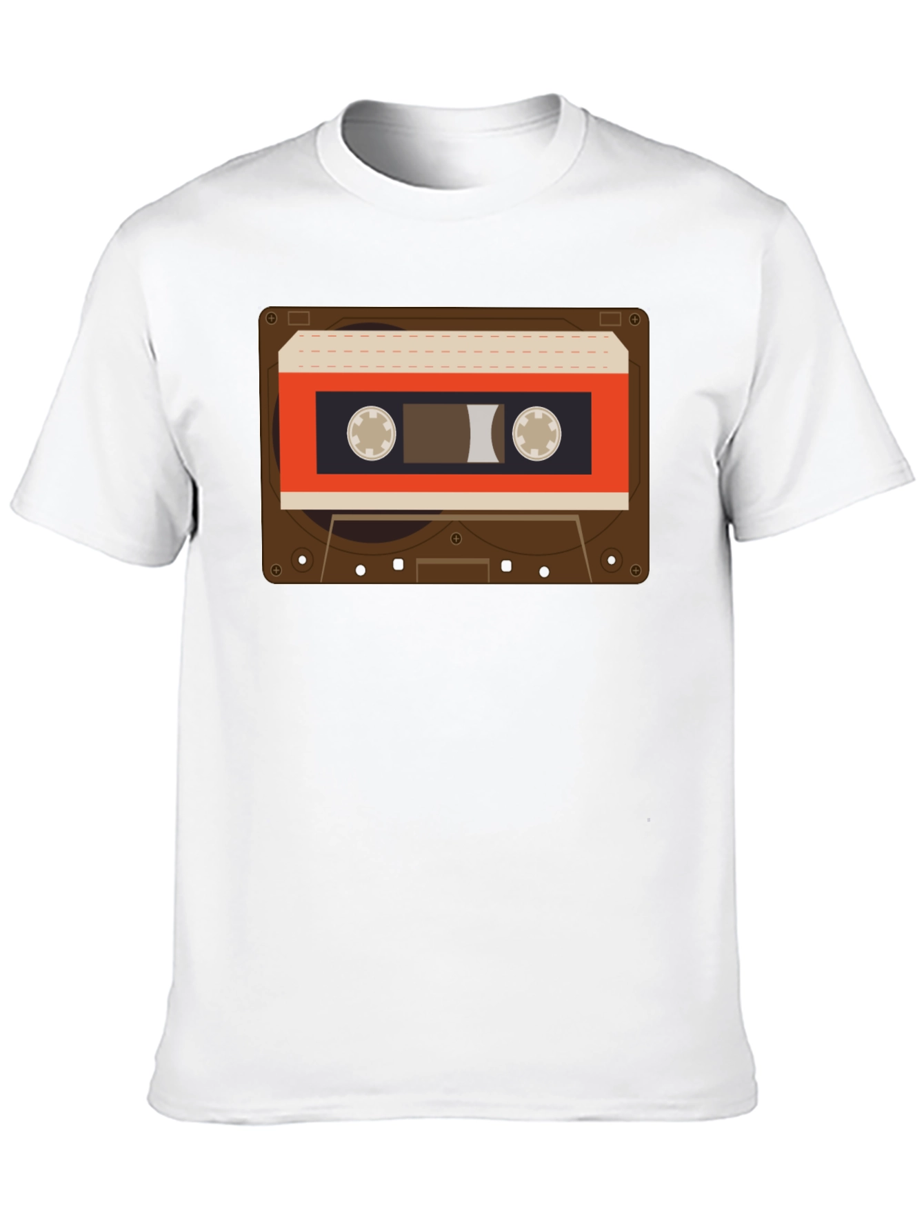 Black Retro Cassette Tape Graphic T-Shirt - Vintage Style view 10