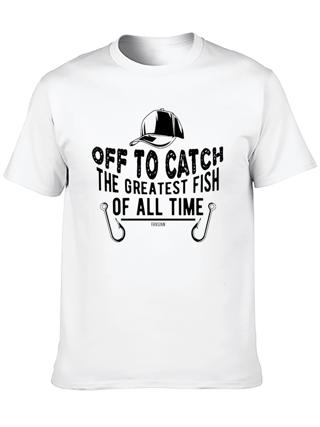 Black Fishing T-Shirt - Off to Catch the Greatest Fish of All Time view 10