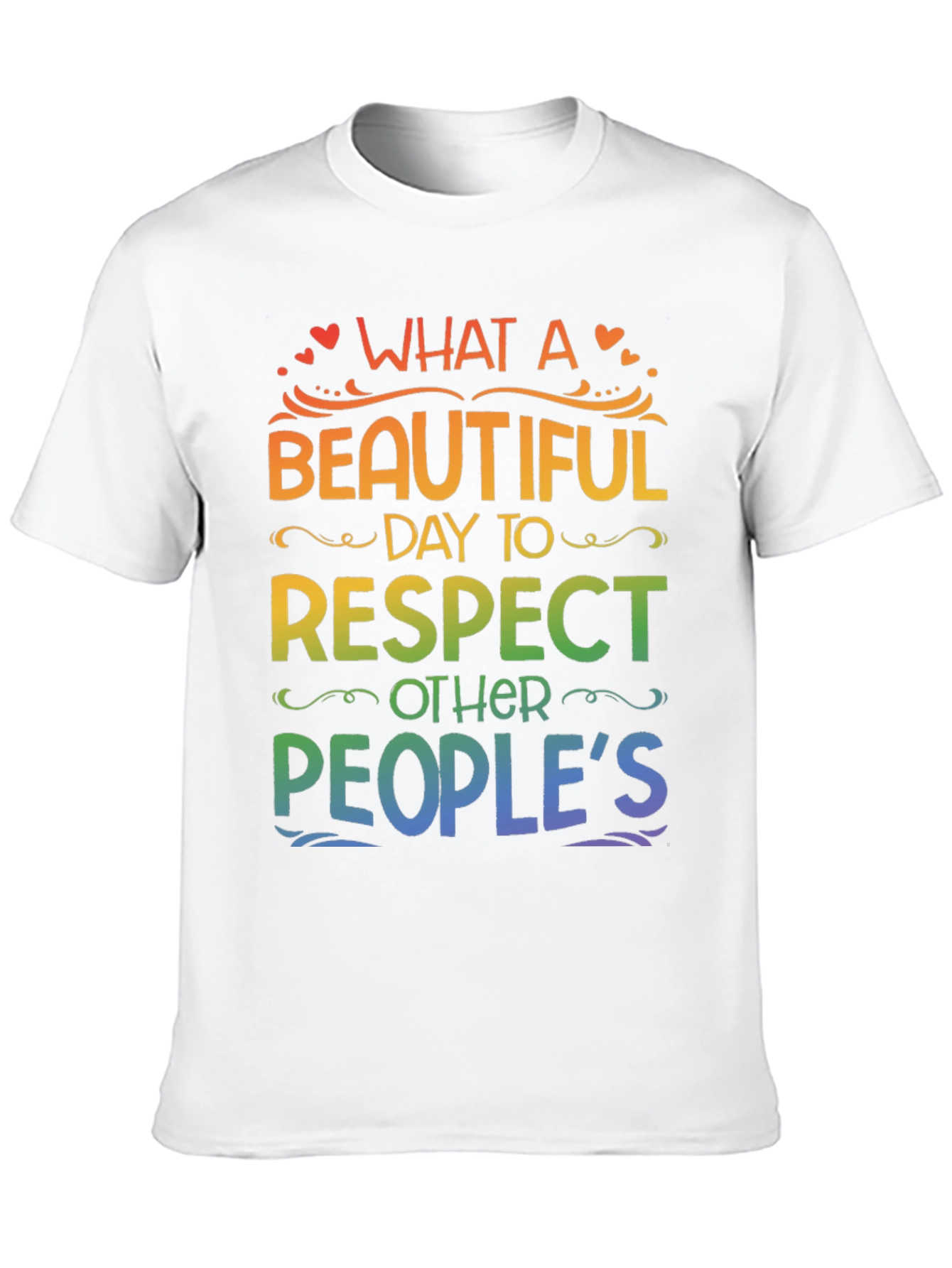 Black Rainbow Respect T-Shirt view 10