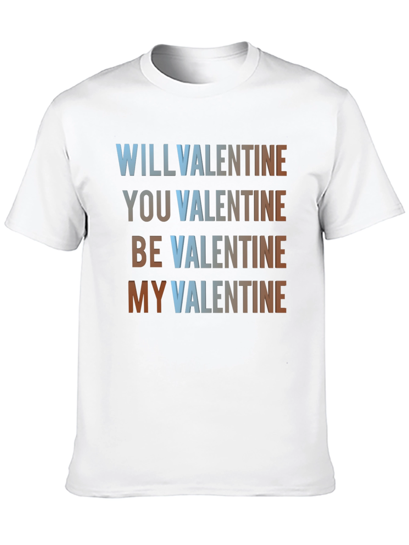Black Valentine's Day T-Shirt: Will You Be My Valentine? view 10