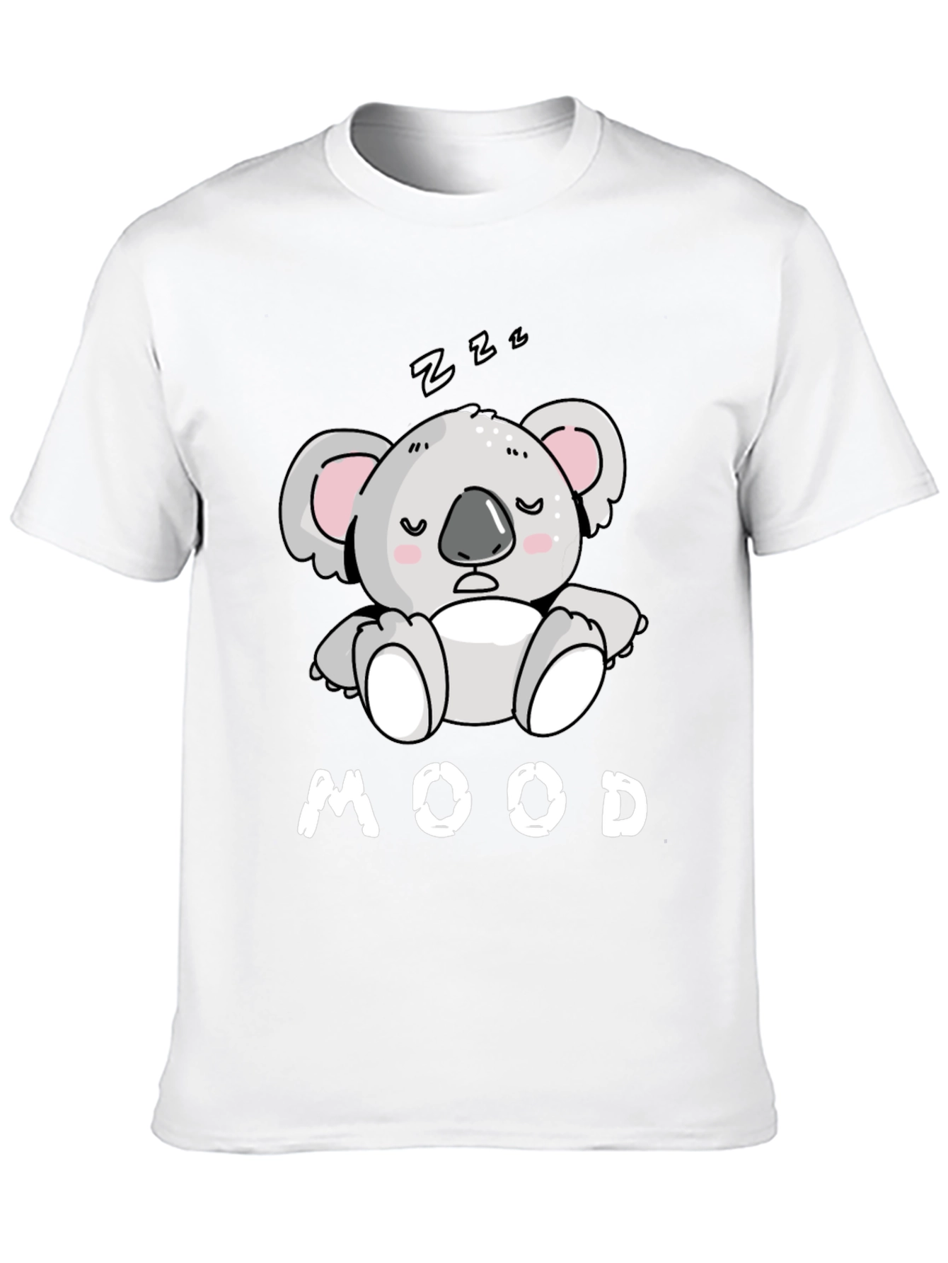 Mood Koala T-Shirt - Black Cotton Tee for Relaxed Days - 10