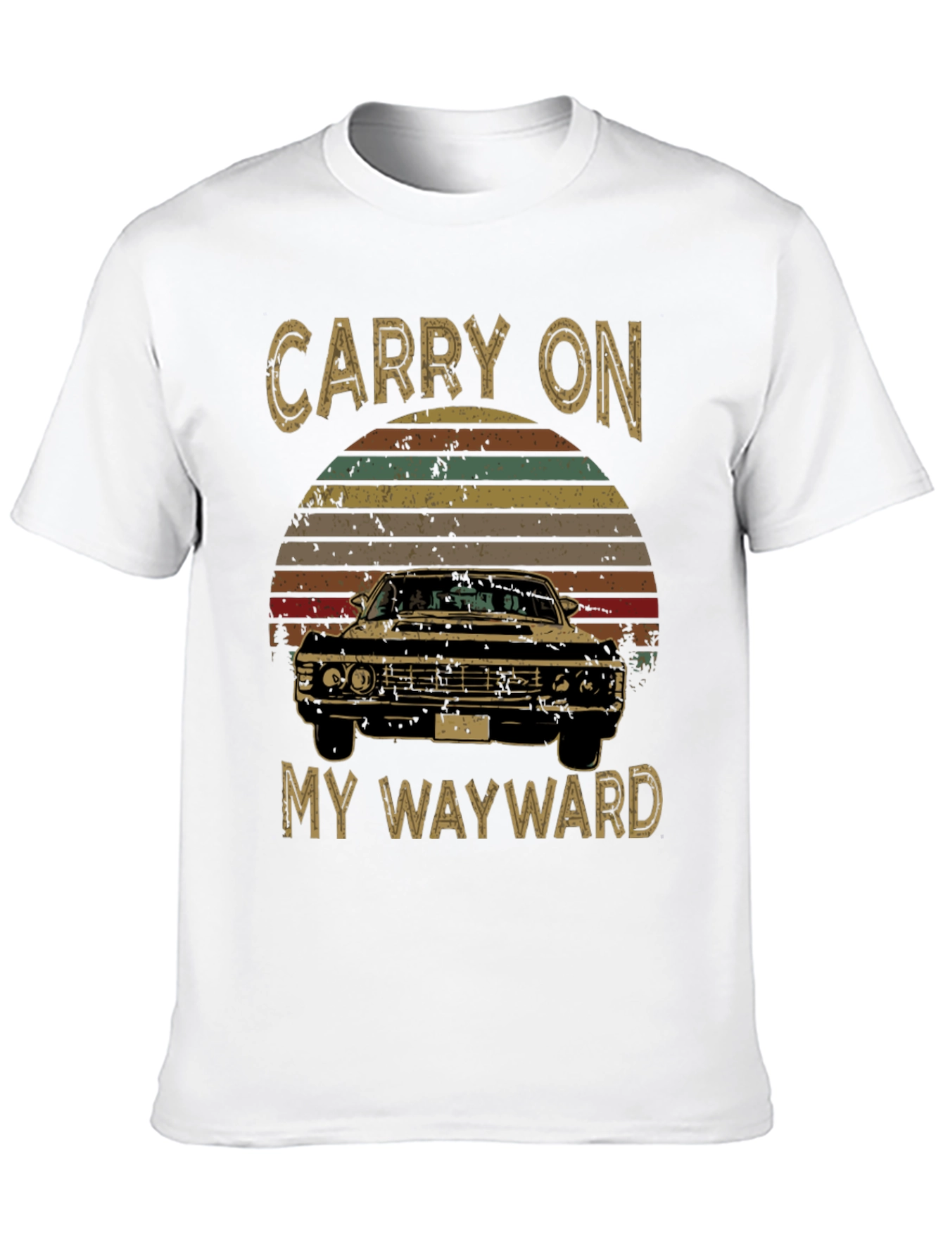 Black Carry On Supernatural Impala T-Shirt view 10