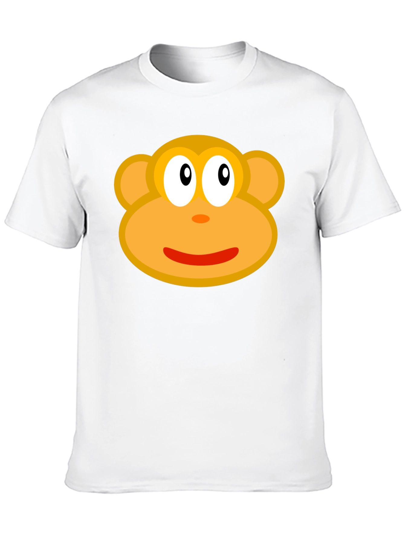 Black Monkey Face Graphic Tee - Black Cotton T-Shirt view 10