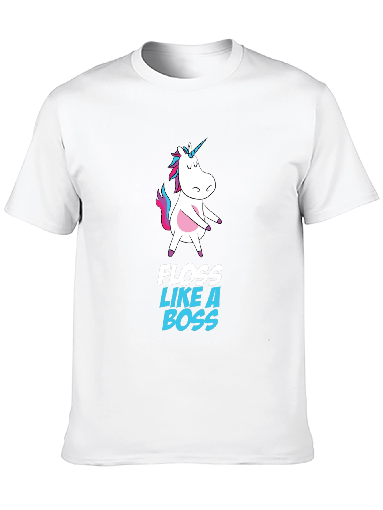 Black Unicorn Floss Like A Boss Black T-Shirt view 10