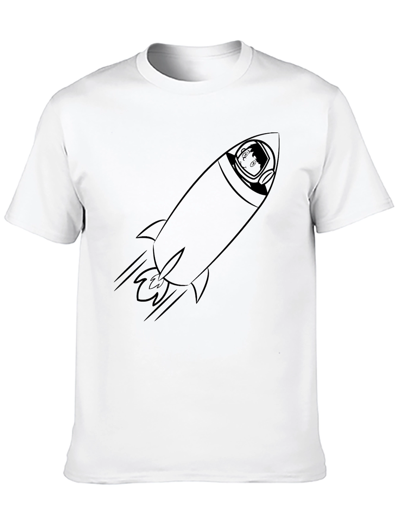 Black Rocket Man Tee - Blast Off in Style! view 10
