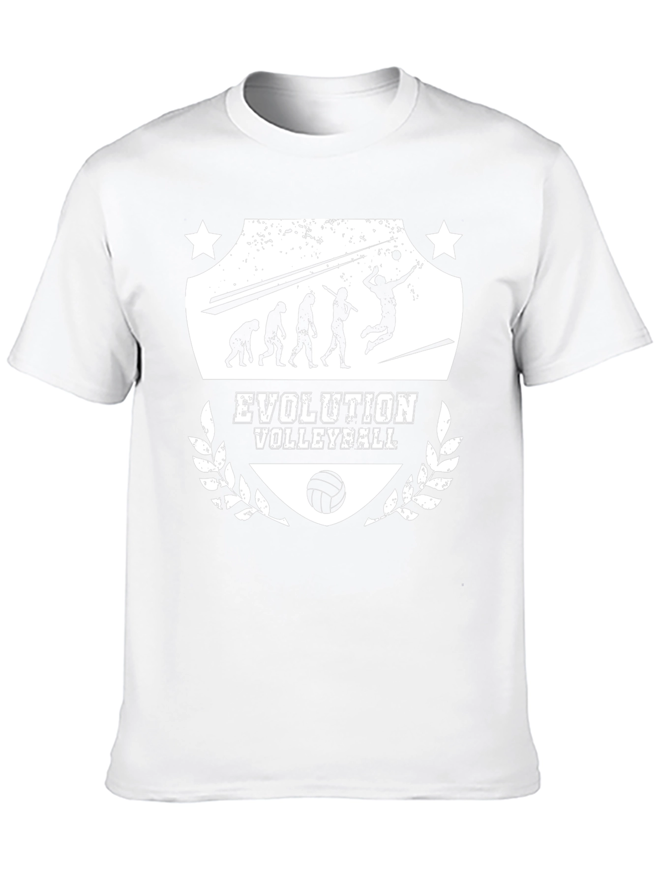 Black Evolution Volleyball Black Graphic T-Shirt view 10