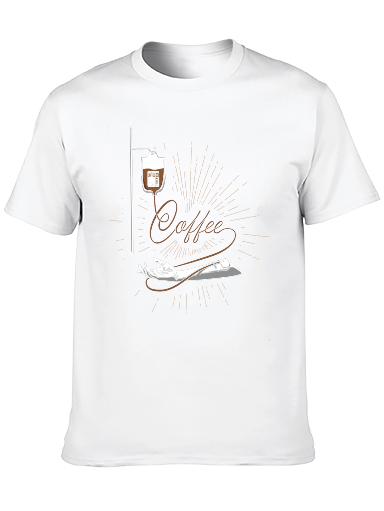 Black Coffee Drip T-Shirt - Caffeine Addict view 10