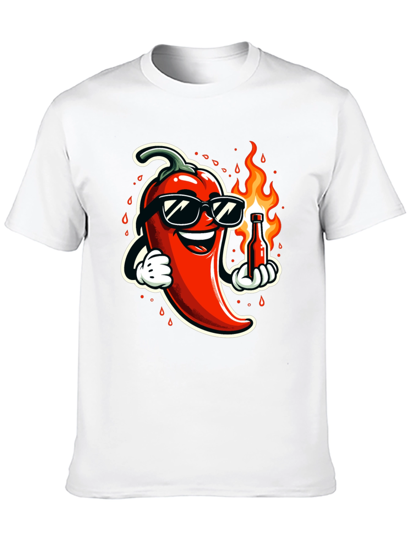 Spicy Chili Pepper Black T-Shirt - 10