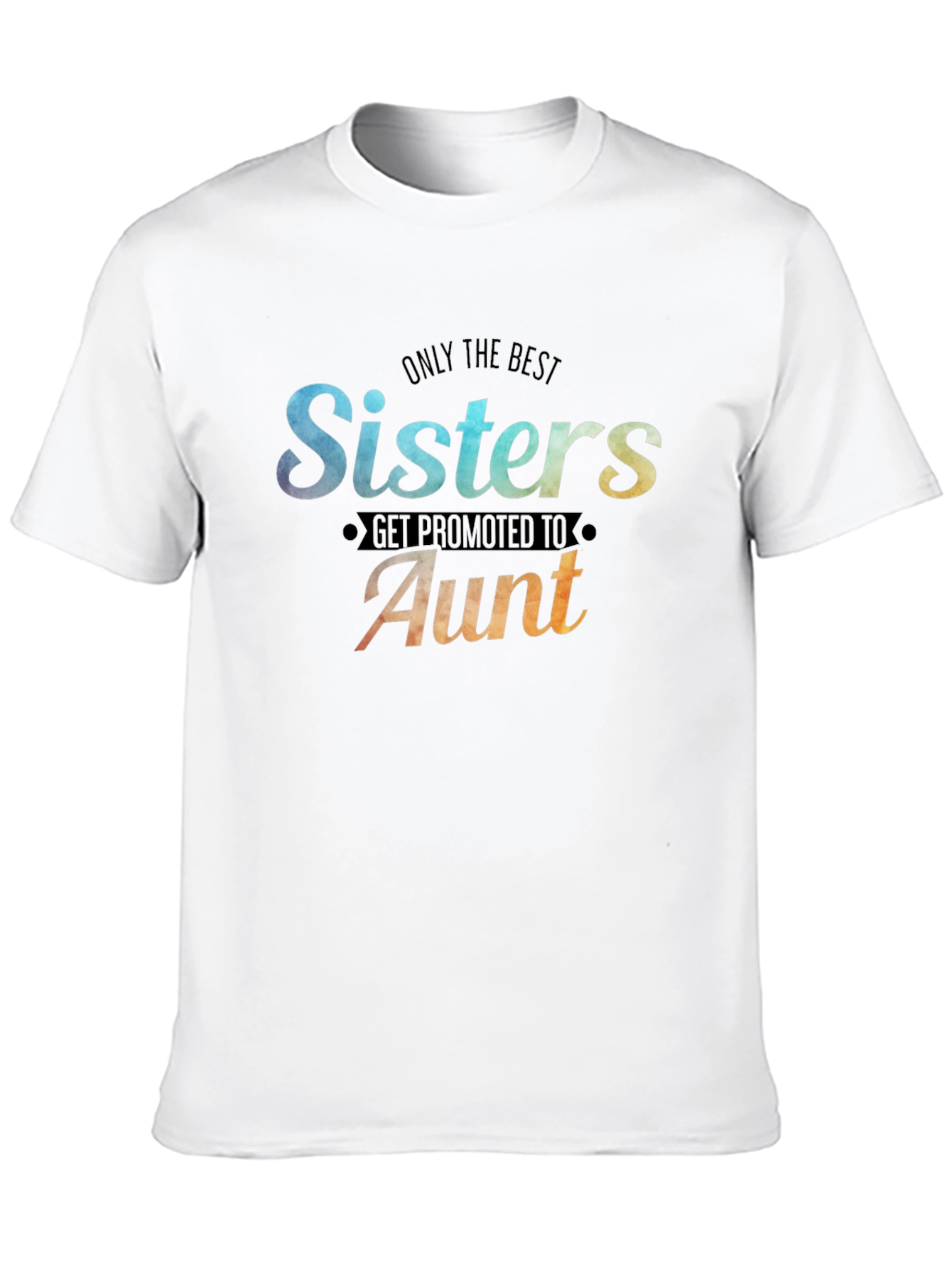 Black Best Sisters Get Promoted to Aunt Graphic T-Shirt view 10