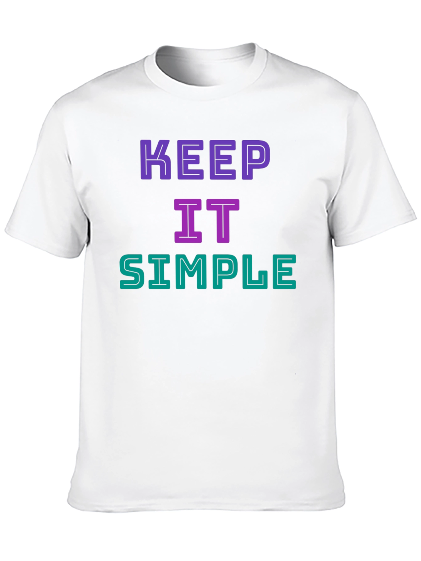 Black Keep It Simple Graphic T-Shirt - Casual Style view 10