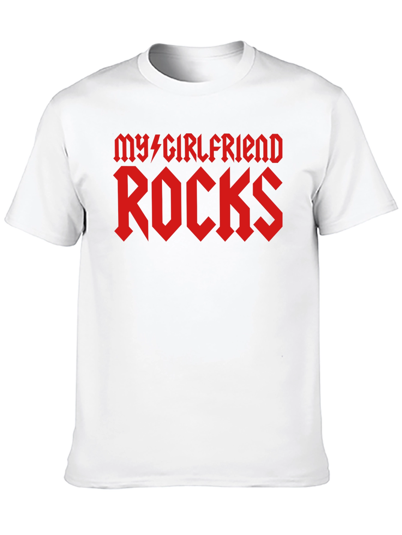 Black My Girlfriend Rocks Graphic Tee - Black T-Shirt view 10